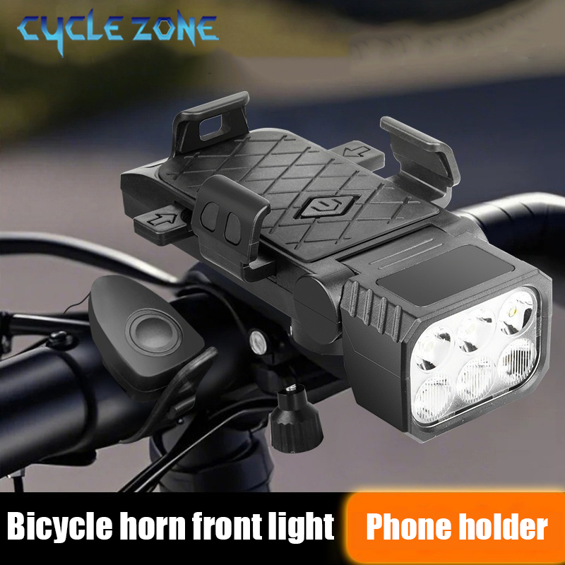 Phone Zone Accessories & Repair - Bicycle Front Light with Horn &