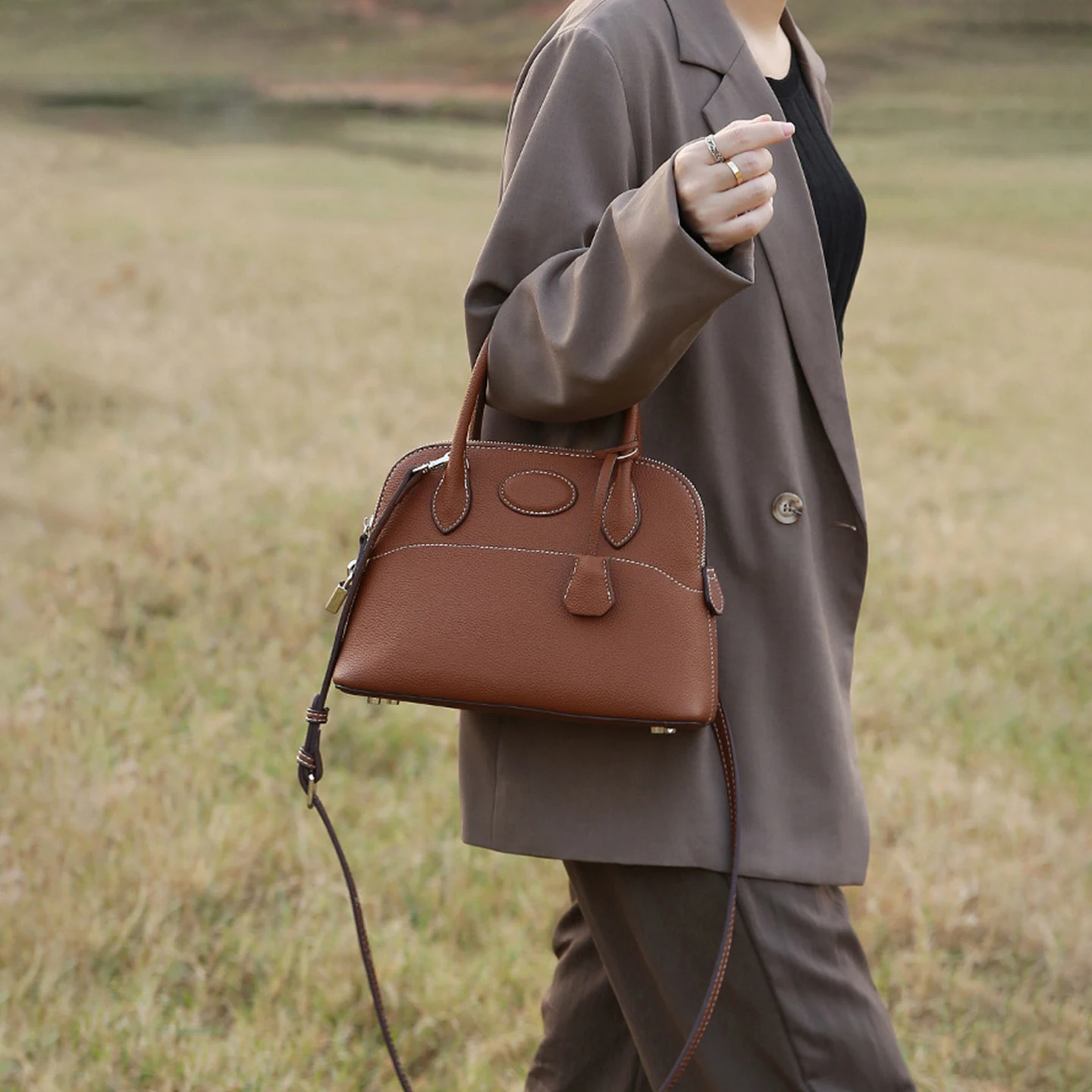 Phone Accessories China - New Arrival Women PU Shell‑Shaped Handbag
