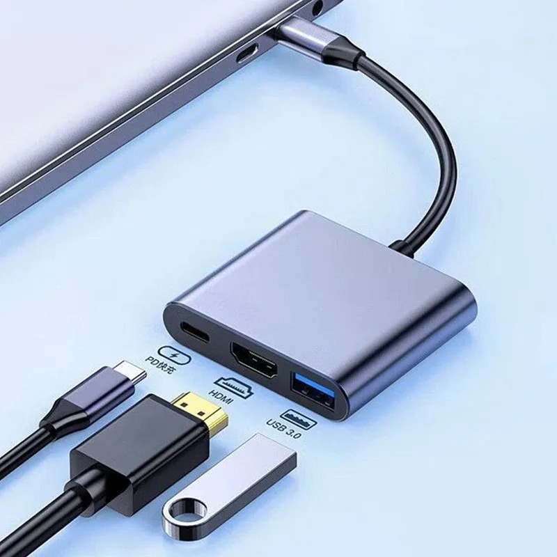 Hdmi Phone Adapter - USB C HUB 3in1 Type C