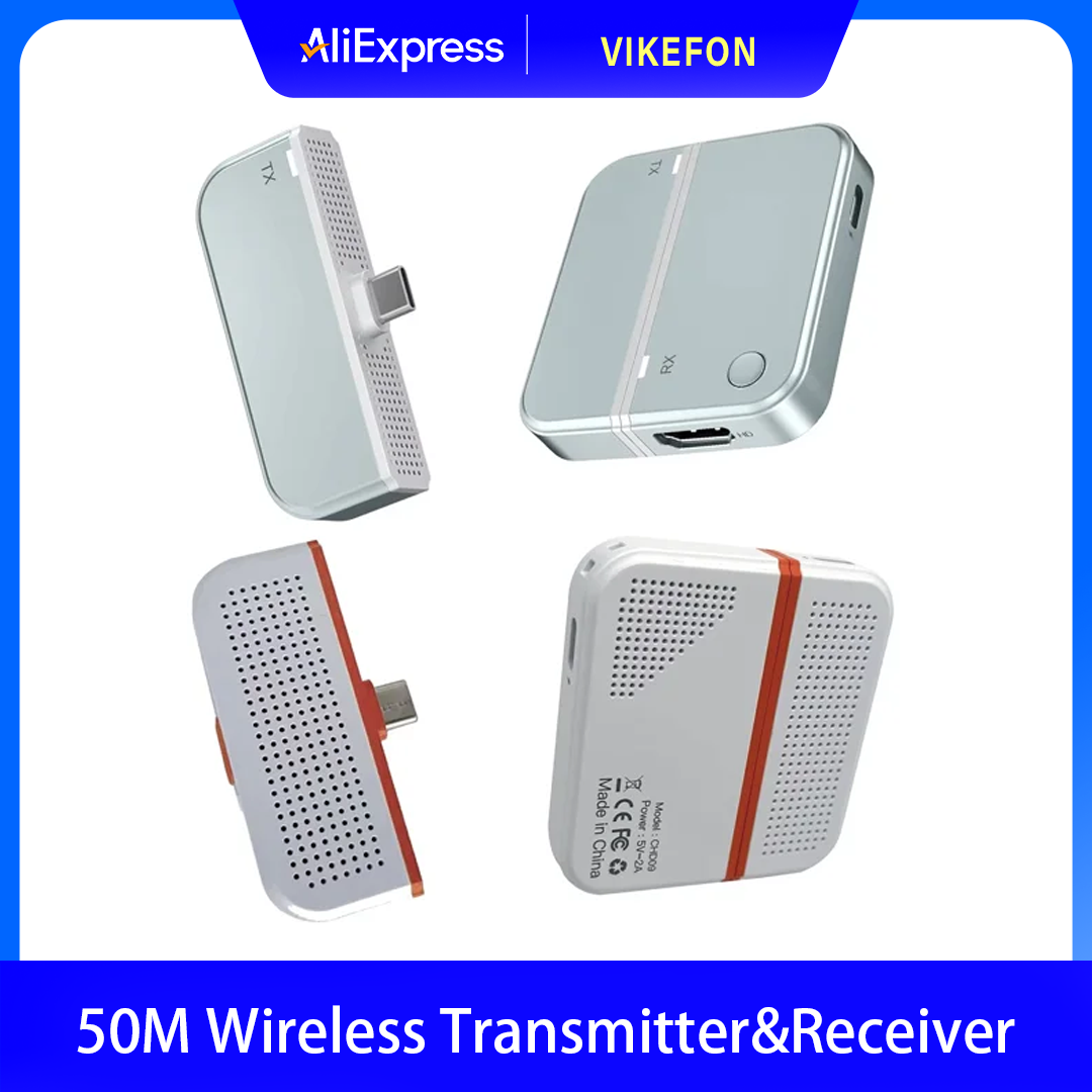Hdmi Phone Adapter - 50M Type C HDMI-Compatible Wireless Video