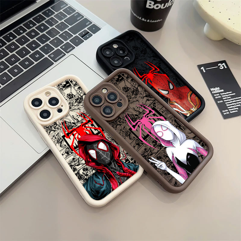 Spiderman Miles Morales Gwen M - Phone Accessories Iphone ulasan dan harga