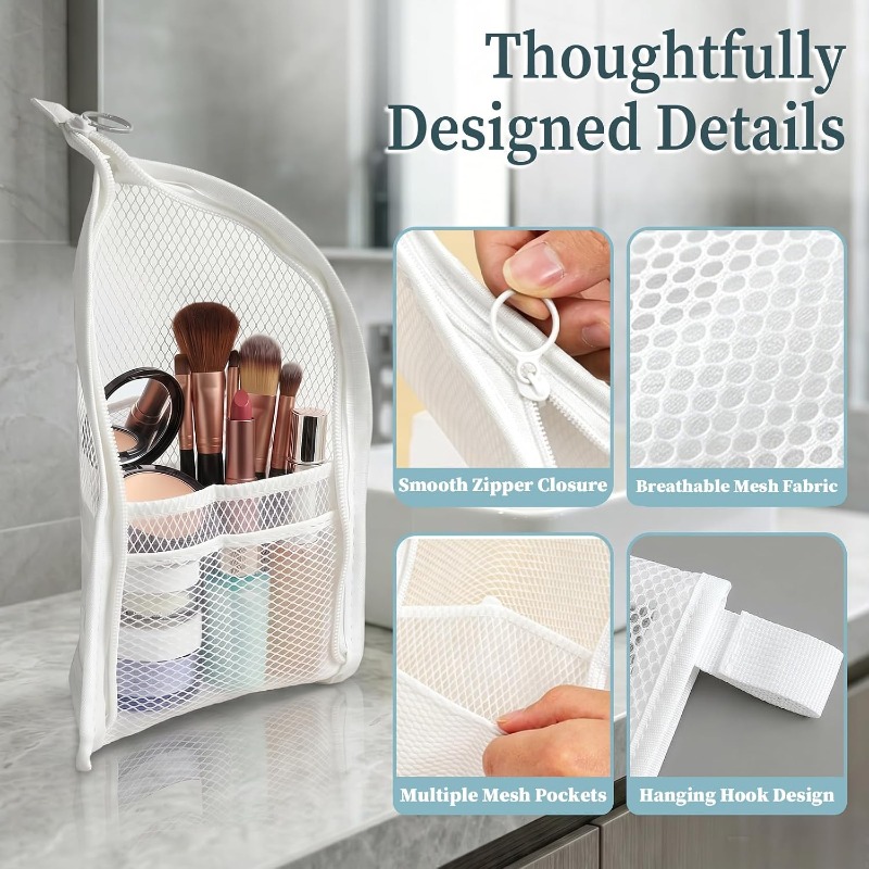 Mesh Toiletry Bag Breathable Q - Phone Accessories For Travel ulasan dan harga
