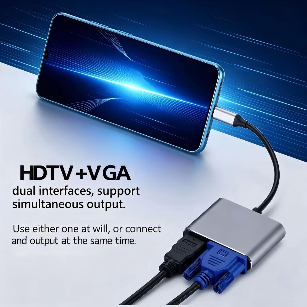 USB 3.0/TYPE-C to HDMI VGA Ada - Hdmi Phone Adapter ulasan dan harga