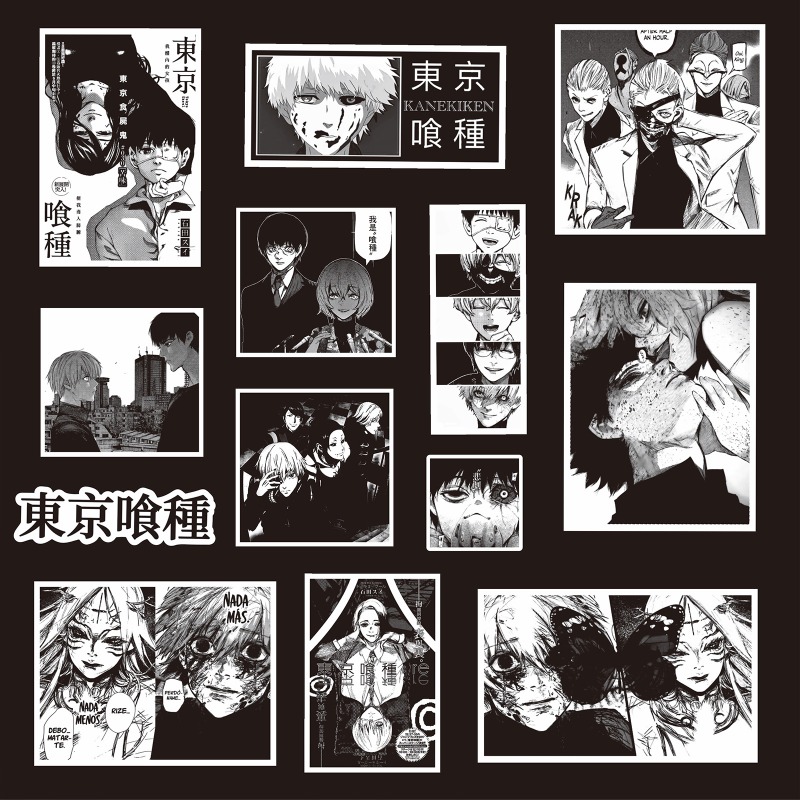 70pcs Black White Hot Anime To - Phone Accessories Tokyo ulasan dan harga