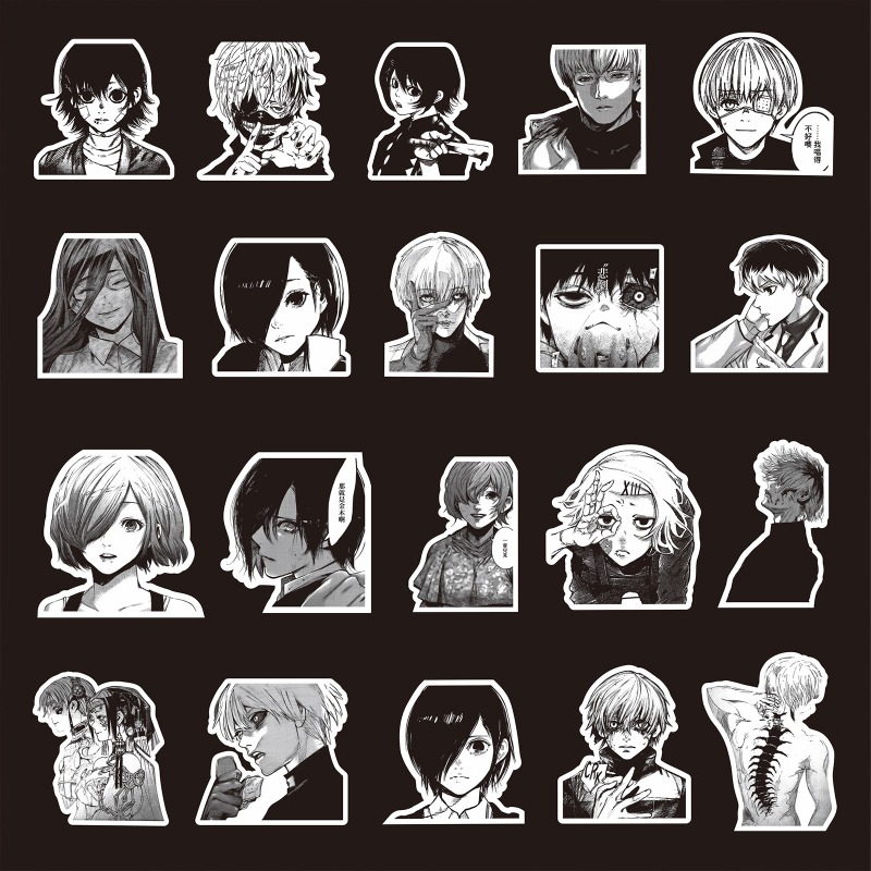70pcs Black White Hot Anime To - Phone Accessories Tokyo ulasan dan harga