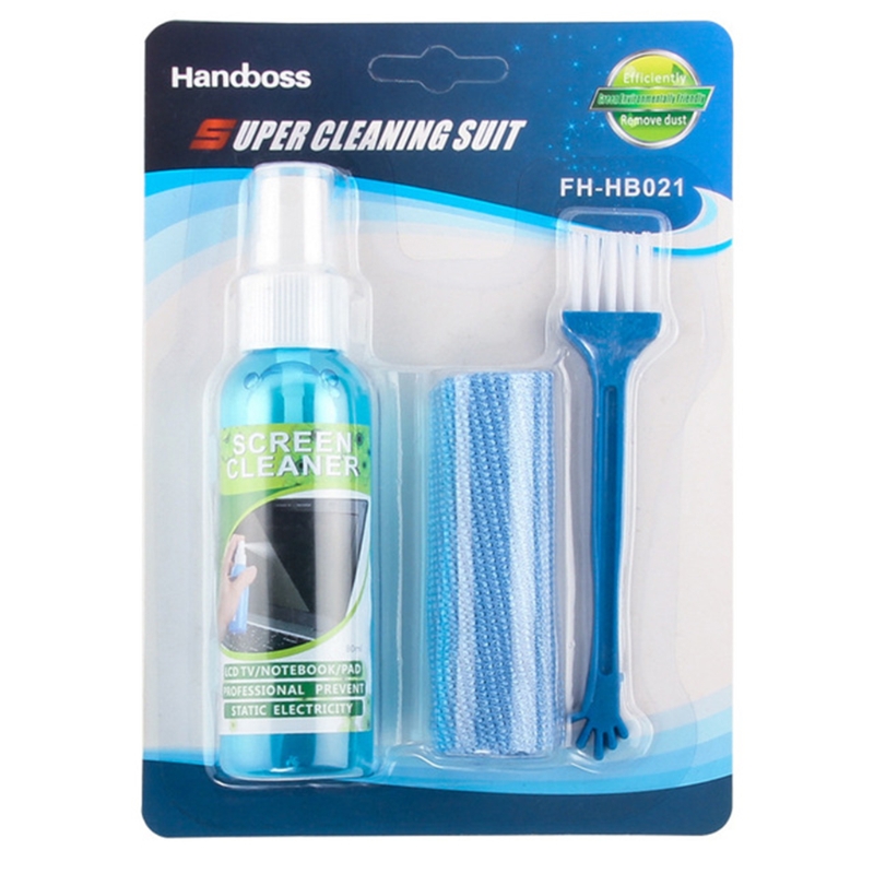 1 Set Brush Cloth Liquid High  - Screen Cleaner Spray ulasan dan harga