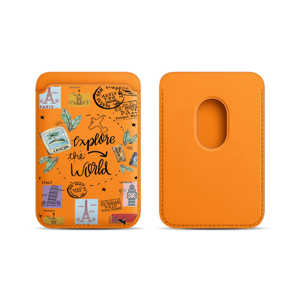Trend INS Leather Card Wallet  - Phone Accessories For Travel ulasan dan harga