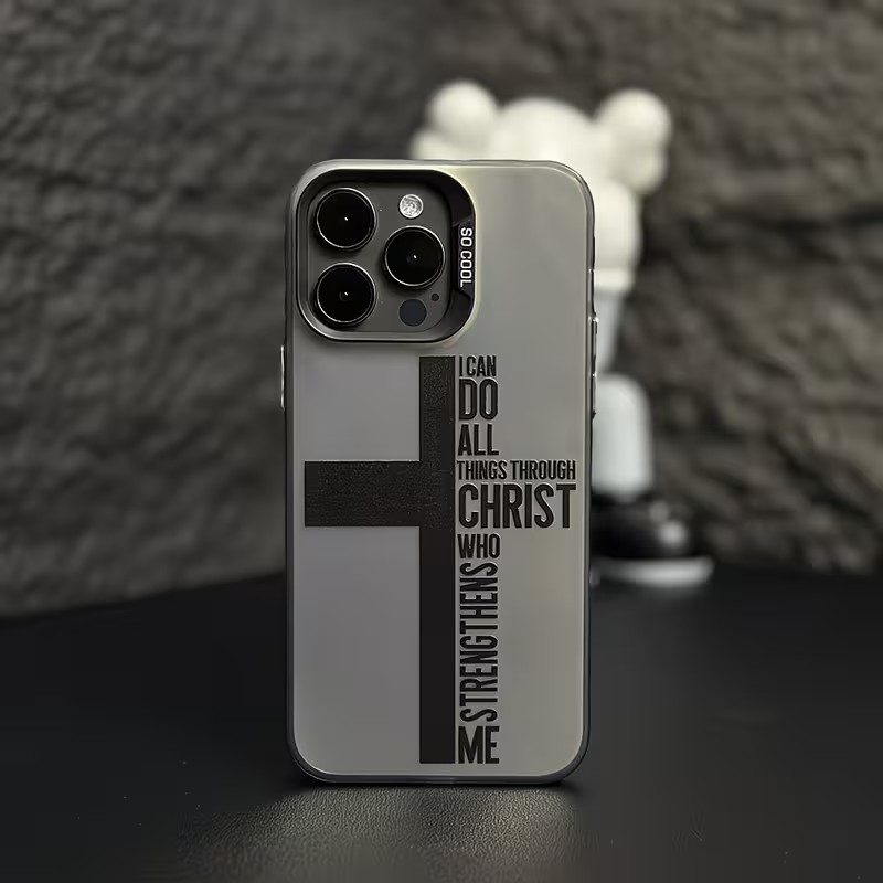 Anti Fingerprint Cross Bible P - Phone Accessories Iphone ulasan dan harga