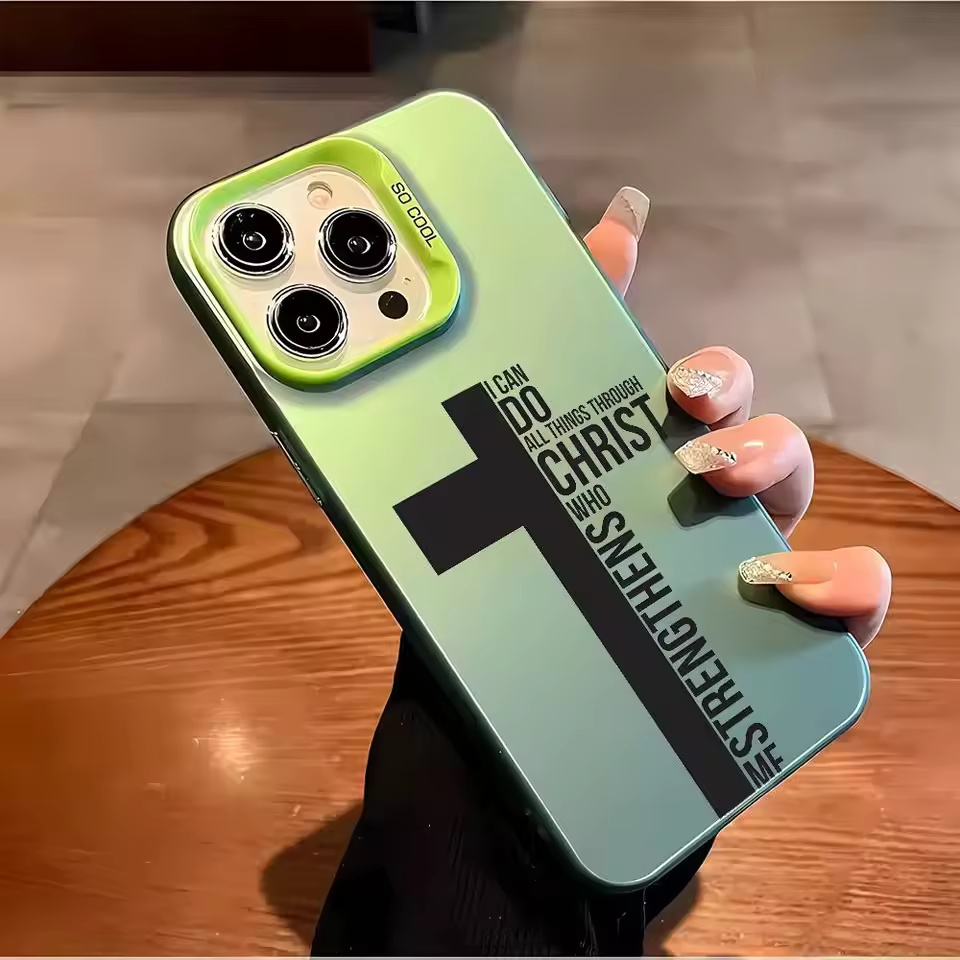 Anti Fingerprint Cross Bible P - Phone Accessories Iphone ulasan dan harga