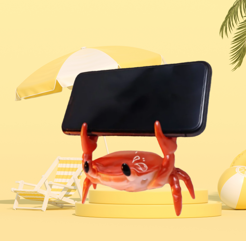 Personality 3D Crab Desk Decor - Phone Accessories For Old People ulasan dan harga