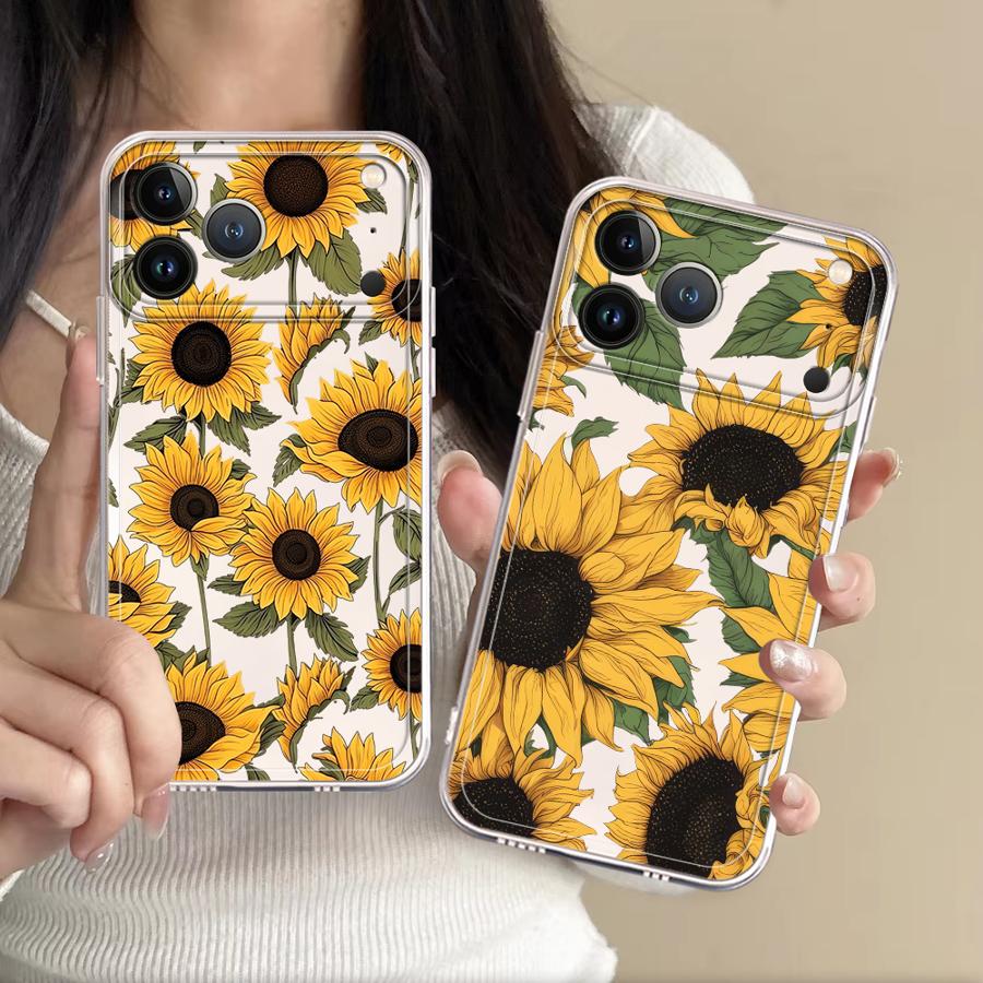 Cute Sunflower Pattern Case fo - Phone Accessories Iphone ulasan dan harga