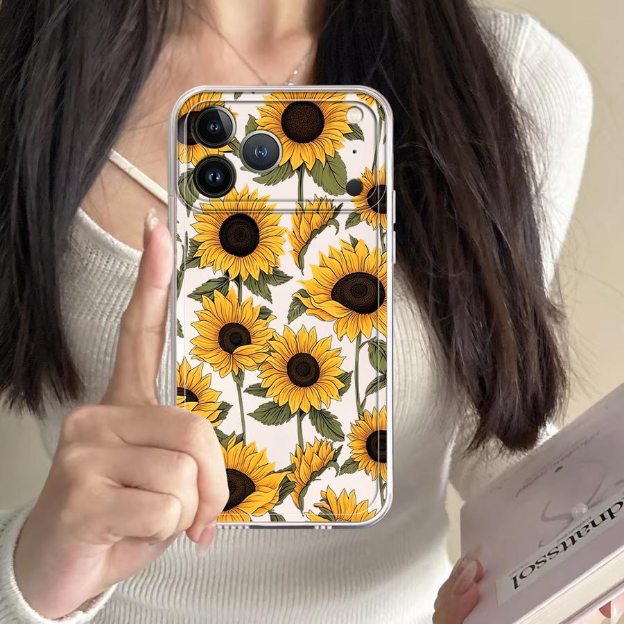 Cute Sunflower Pattern Case fo - Phone Accessories Iphone ulasan dan harga