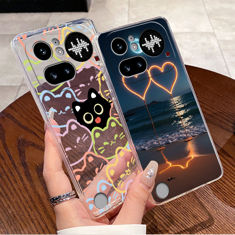 Elegant Trendy Black Love Patt - Phone Accessories Nothing ulasan dan harga