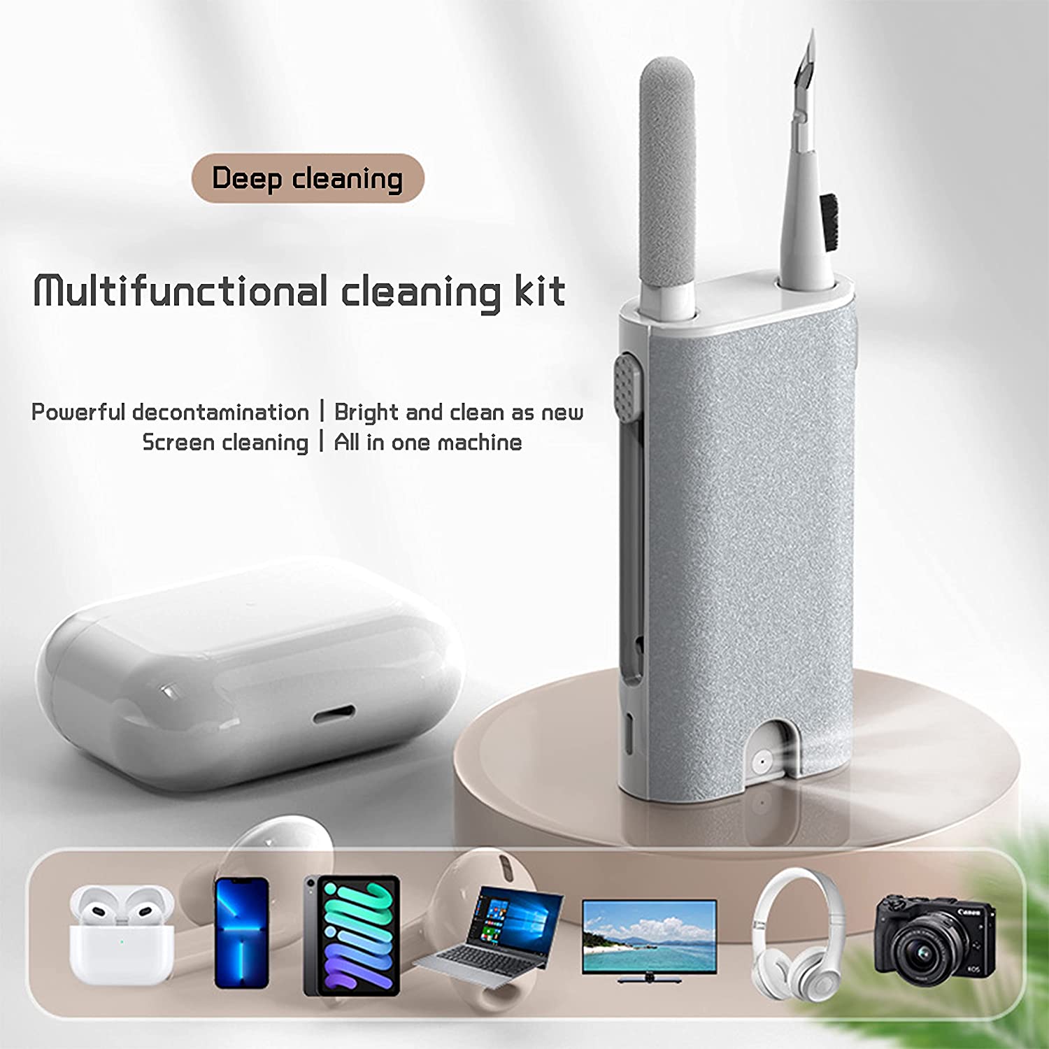 5 in 1 Earphone Cleaner Brush  - Screen Cleaner Spray ulasan dan harga