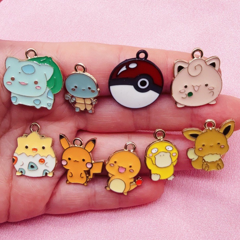 10pcs Cartoon Drip Oil Jewelry - Phone Accessories Are ulasan dan harga