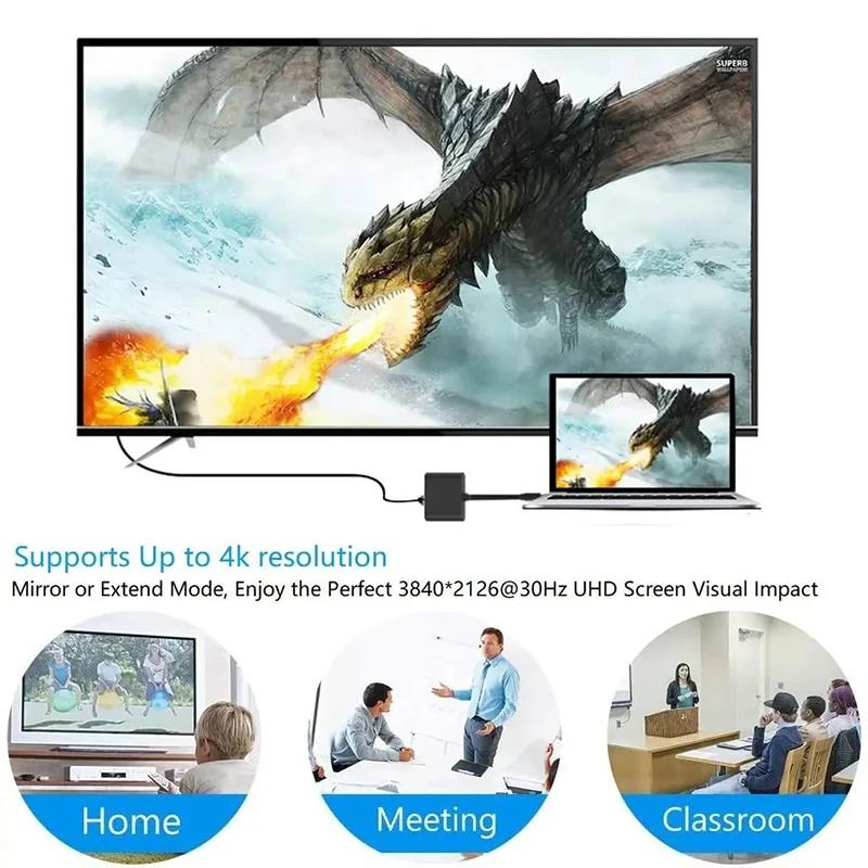 USB-C To HDMI-compatible 3 In  - Hdmi Phone Adapter ulasan dan harga