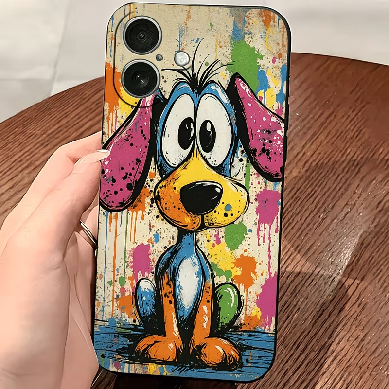 Graffiti Colored Puppy TPU Pho - Phone Accessories Iphone ulasan dan harga