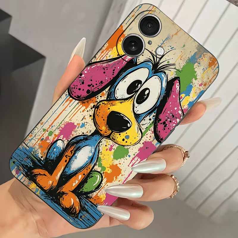 Graffiti Colored Puppy TPU Pho - Phone Accessories Iphone ulasan dan harga