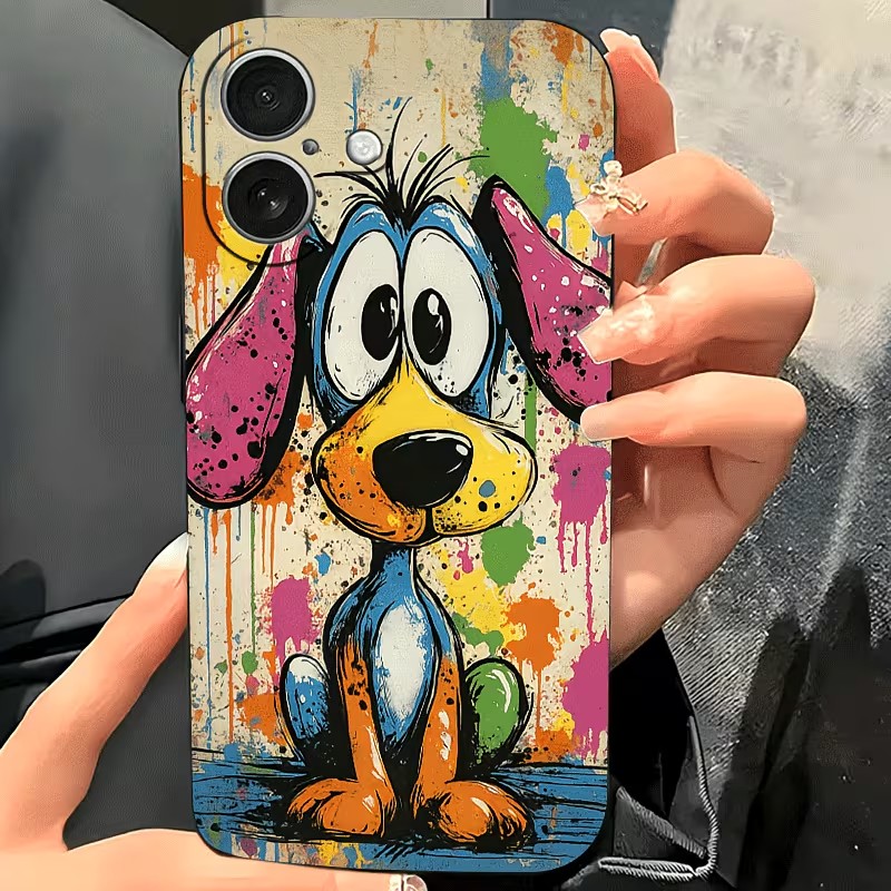Graffiti Colored Puppy TPU Pho - Phone Accessories Iphone ulasan dan harga