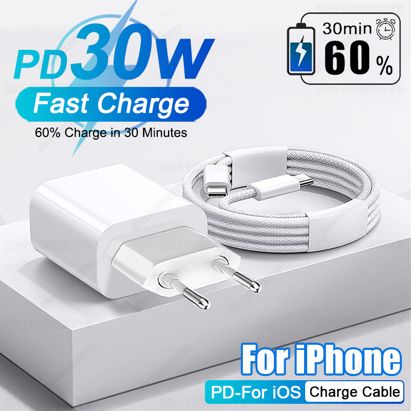 PD 30W Fast Charger For iPhone - Phone Accessories Nothing ulasan dan harga