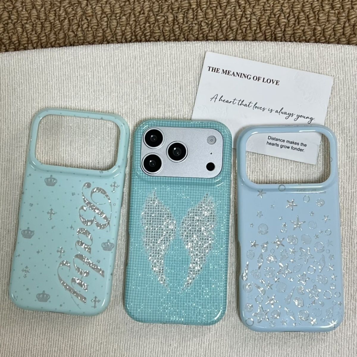 Korean Ins Mint Colored Englis - Phone Accessories Iphone ulasan dan harga
