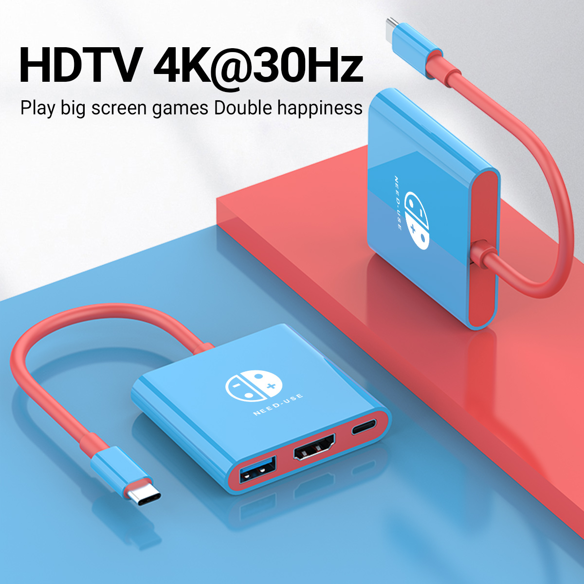 3-in-1 USB C HUB Type-C to HDM - Hdmi Phone Adapter ulasan dan harga