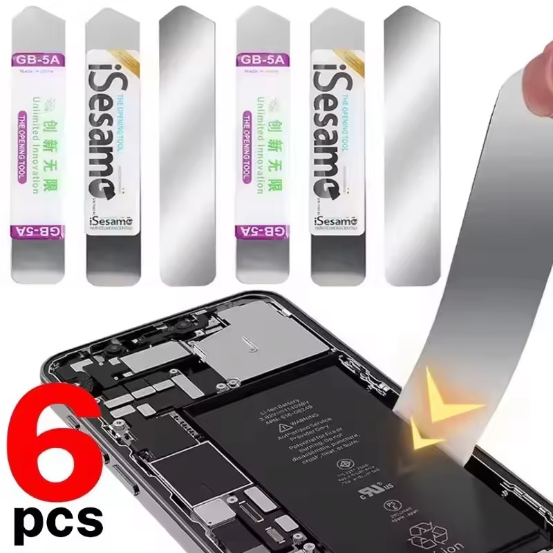 1-6Pcs Metal Flat Soft Blade C - Phone Repair Kit ulasan dan harga