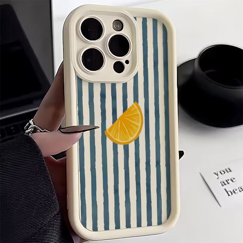 Striped Lemon Slice Pattern Ph - Phone Accessories Iphone ulasan dan harga