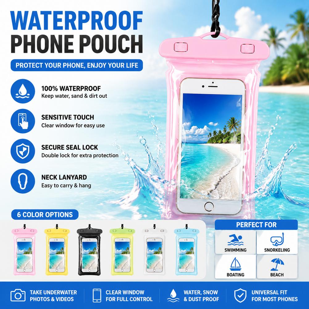 Clear Waterproof Phone Case Dr - Phone Accessories For Travel ulasan dan harga