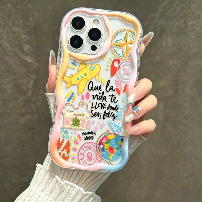 Graffiti Travel Airplane Patte - Phone Accessories For Travel ulasan dan harga