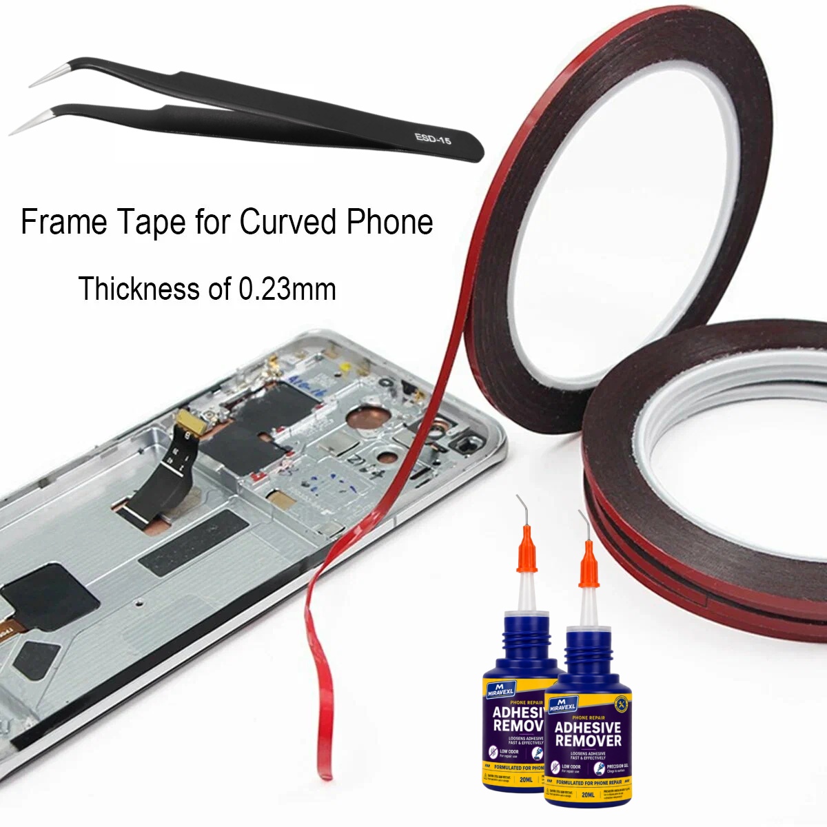 2mm Phone Screen Repair Tape K - Phone Repair Kit ulasan dan harga