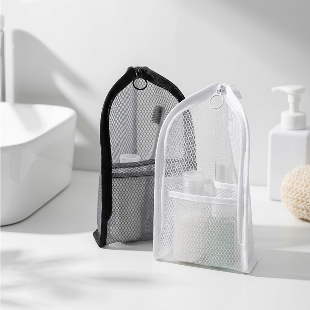 Mesh Toiletry Bag Breathable Q - Phone Accessories For Travel ulasan dan harga