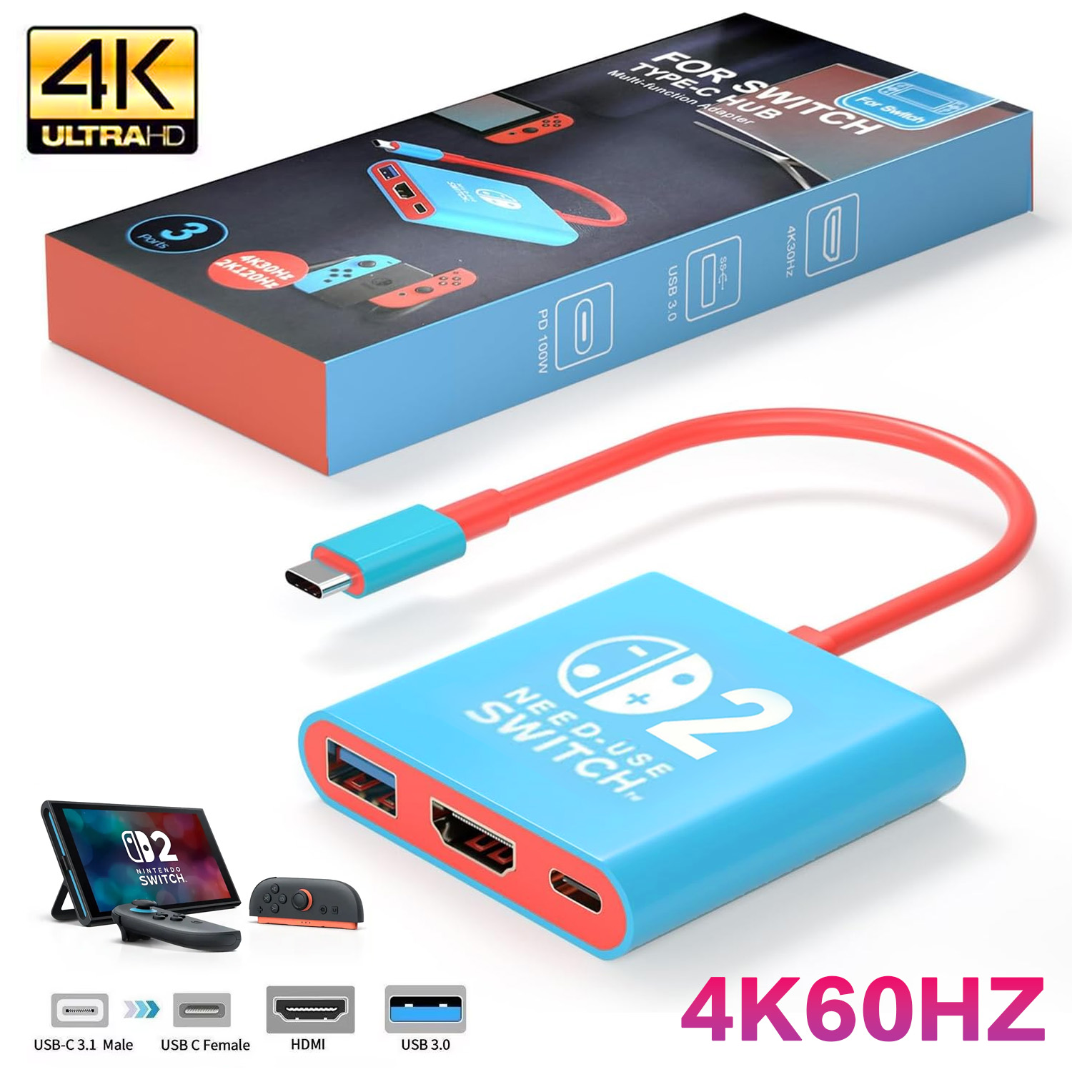 4K60Hz Type-C to HDMI Adapter  - Hdmi Phone Adapter ulasan dan harga